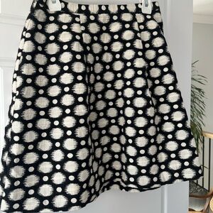 Ricki's Black Skater Skirt with White Polka Dot Texture